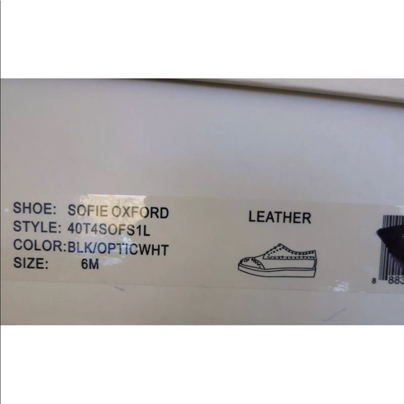 MICHAEL KORS Black White Leather SOFIE Stud Heel - Picture 4 of 4